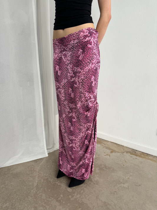Versace Maxi Panther Skirt